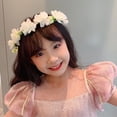 thumbnail image 2 of Childrens Floral Hair Accessory Soft Mesh Flower Crowns Headbands Flowers Hair Wreaths For Event And Everyday Wear, 2 of 16