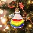 thumbnail image 4 of De Madera De Navidad Árbol De Navidad Colgante Decoración Personalizada Patrón Permanente Decoración Familiar 2021 Colgante Noticed HA043217-04, 4 of 6