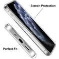 thumbnail image 4 of For Apple iPhone 13 (6.1") Transparent Designed Slim Thick Military Grade Drop Hybrid Hard PC Back and TPU Bumper Cover ,Xpm Phone Case [ Clear / Black ], 4 of 7