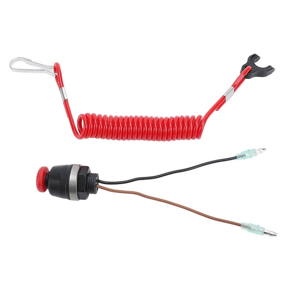 3A3068300, Direct Fit Outboard Safety Stop Switch Lanyard Metal Alloy Easy To Install  for Tohatsu 8 To 115HP Control Box