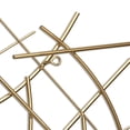 thumbnail image 6 of Polaris Rectangle Curved Metal Abstract Wall Art - Gold, 6 of 11