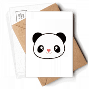 Lovely Cartoon Lovely Panda Cub Postcards Envelopes Blank Note Cards Mailing