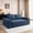 Blue, variant on 81'' Convertible Sofa Bed,3 In 1 Folding Floor Couch Corduroy Fold Out Couch Bed Futon Sleeper Mattress with Pillows,Boneless Sofa Comfy Lounge Loveseat for Living Room, Bedroom, Apartment,Beige