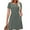 A-Green, variant on SHINE UP Dresses for Women Summer Square Neck Short Sleeve Knee Length Dress with Pockets