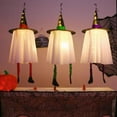 thumbnail image 3 of Clearance 2026 Set of 3 Halloween Hanging Ghosts Decor,Halloween Decorations Outdoor Hanging Ghosts with Witch Hat,Glowing Ghost Witch Hat Lights,Halloween Ghost Decor for Yard Patio Tree Outside, 3 of 7