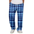 thumbnail image 2 of Dwellite Men's Plaid Dress Pants Fit Formal Pants Business Checked Trousers Color Block Lounge Pant with Pockets 2026 Sky Blue S, 2 of 7