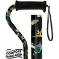 thumbnail image 5 of Flight of the Hummingbird Adjustable Cane - Comfort Grip Offset, Lightweight Aluminum Walking Stick for Men and Women, Stylish Floral & Hummingbird Design, 5 of 7