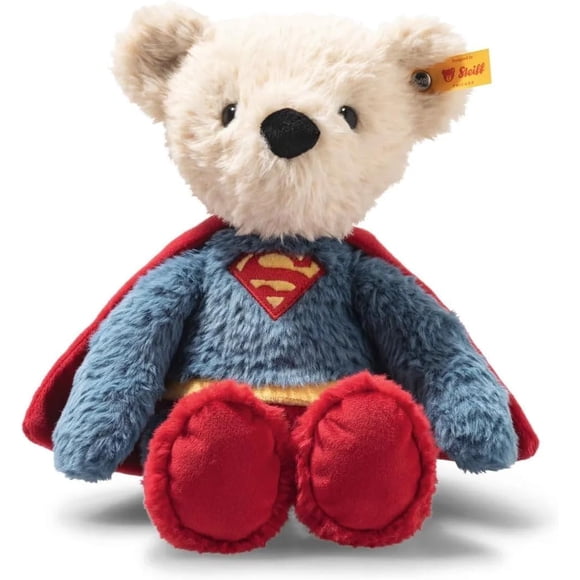 Peluche Steiff DC Superhero, oso de peluche DC Superman, 30 cm