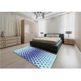 thumbnail image 3 of Patterned Blue Rug, pat2388lblu, 3 of 8
