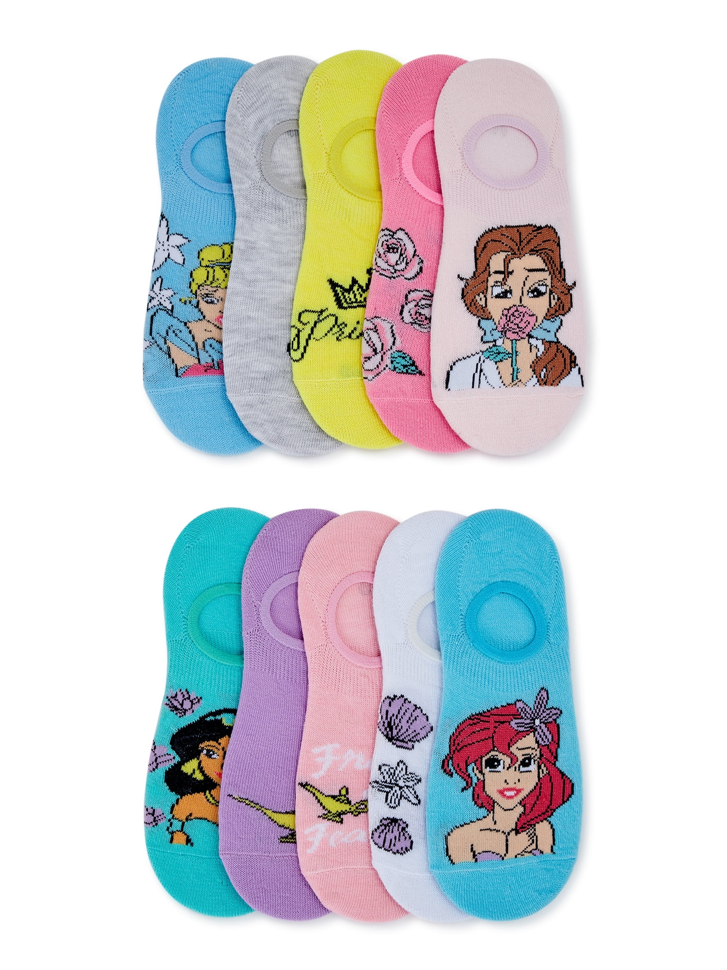 Disneys LADY AND THE TRAMP Shoe Liner Socks Three Pack Ladies SIZE 4-8 3
