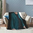 thumbnail image 5 of Nicolas Cage Blanket Soft and Warm Lightweight Fluffy Throws Blankets Rug Carpet Gift for Beach Yoga Bedroom Living Room Decoration Sofa Camping Trip Dorm Decor All Season, 5 of 6