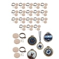 thumbnail image 2 of 20pcs Mini Embroidery Hoop Wooden Cross Stitch Frame Handmade Pendant Crafts, 2 of 7