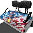 thumbnail image 2 of Yuyamidu Eagle Golf Cart Seat Covers American Flag 250 Years Golf Cart Seat Towel Universal Fit for Club Car Seats Cushion with 4 Front Pockets 4th of July Travel Sports Golf Cart Accessory, 2 of 7