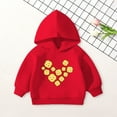 thumbnail image 2 of Ulanda Toddler Unisex Baby Hooded Sweatshirt Boys Girls Winter Hoodies Autumn Solid Pullover Pockets Jumper Outfits (Red, 5-6 Years), 2 of 7