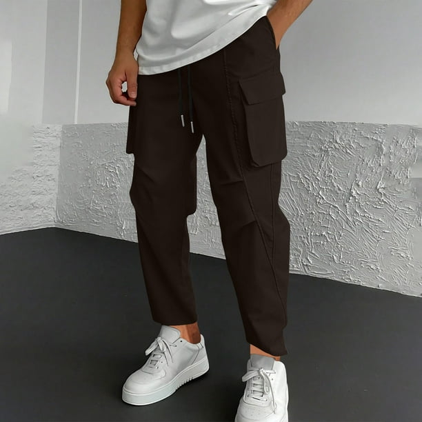 Pantalones largos para hombre, moda de primavera e invierno, pantalones deportivos casuales, pantalones para hombre