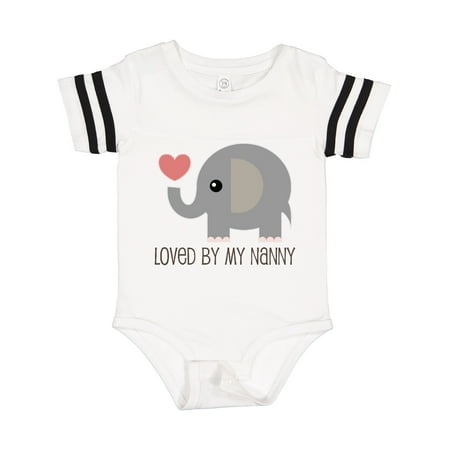 

Inktastic Loved by Nanny Grandchild Gift Baby Boy or Baby Girl Bodysuit