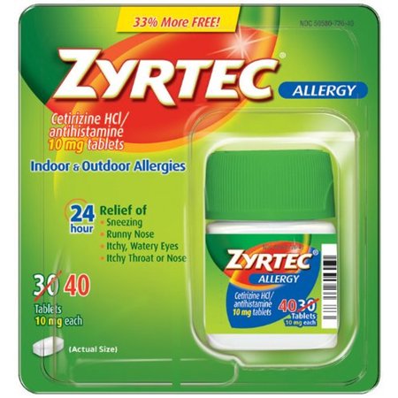 Zyrtec Indoor and Outdoor Allergies (Pack of 2)