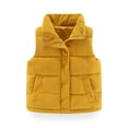 thumbnail image 2 of Penkiiy Puffer Vest for Kids Boys Girls Winter Warm Lightweight Sleeveless Snow Vest Jacket Padded Waistcoat 11 Years Yellow, 2 of 7