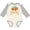 Natural and Heather, variant on Inktastic Montana Gift Buffalo Silhouette Boys or Girls Long Sleeve Baby Bodysuit