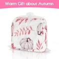 thumbnail image 6 of Fall Thanksgiving Blankets,Pink Pumpkins and Leaves Farmhouse Blanket Throw, Flannel Fleece Throw Blanket for Home Living Room Couch Bed Chair or Dorm Decor 60"x50", 6 of 6