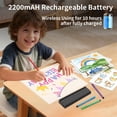 thumbnail image 5 of KOBAIBAN 7.9" Rechargeable LED Drawing Board with 9 Lighting Modes, 12 Markers, Light up Drawing Board for Kids Girls Boys Birthday Gifts, Black, 5 of 12