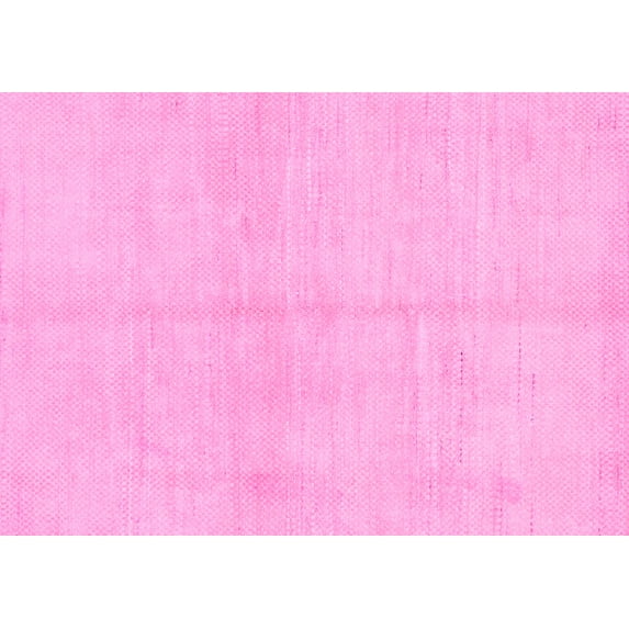 Ahgly Company Indoor Rectangle Solid Pink Modern Area Rugs, 3' x 5'
