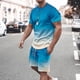thumbnail image 4 of Mens Pantalones Casuales Cuello Redondo Impresión de Manga Corta Blusa Y Pantalones Cortos Traje, Pantalones de Traje para Hombres, 4 of 5
