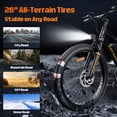 thumbnail image 6 of ZEFIORA M10 1000W Electric Mountain Bike – 48V 10Ah Removable Battery, 20 mph, 45-Mi Range Pas, 26" Tires & 7 Speed for off-Road & Commute, UL2849, 6 of 9