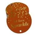 thumbnail image 1 of Inkdotpot Pack Of 50 Let Love Sparkle Wedding Favor Paper Tags Craft Real Gold Foil Hang Tags, 1 of 6