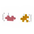 thumbnail image 3 of Asymmetric Puzzle Stud Earrings, 3 of 6