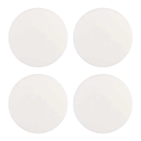 4Pcs Door Stoppers Wall Protector, White Silicone Door Bumpers with Strong Thickened Adhesive, Shock Absorbent Door Knobs Wall Protectors to Cover up Damage and Protect Wall Surfaces(White,3x3")