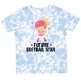 thumbnail image 3 of Inktastic Future Softball Star Girl Girls Toddler T-Shirt, 3 of 5