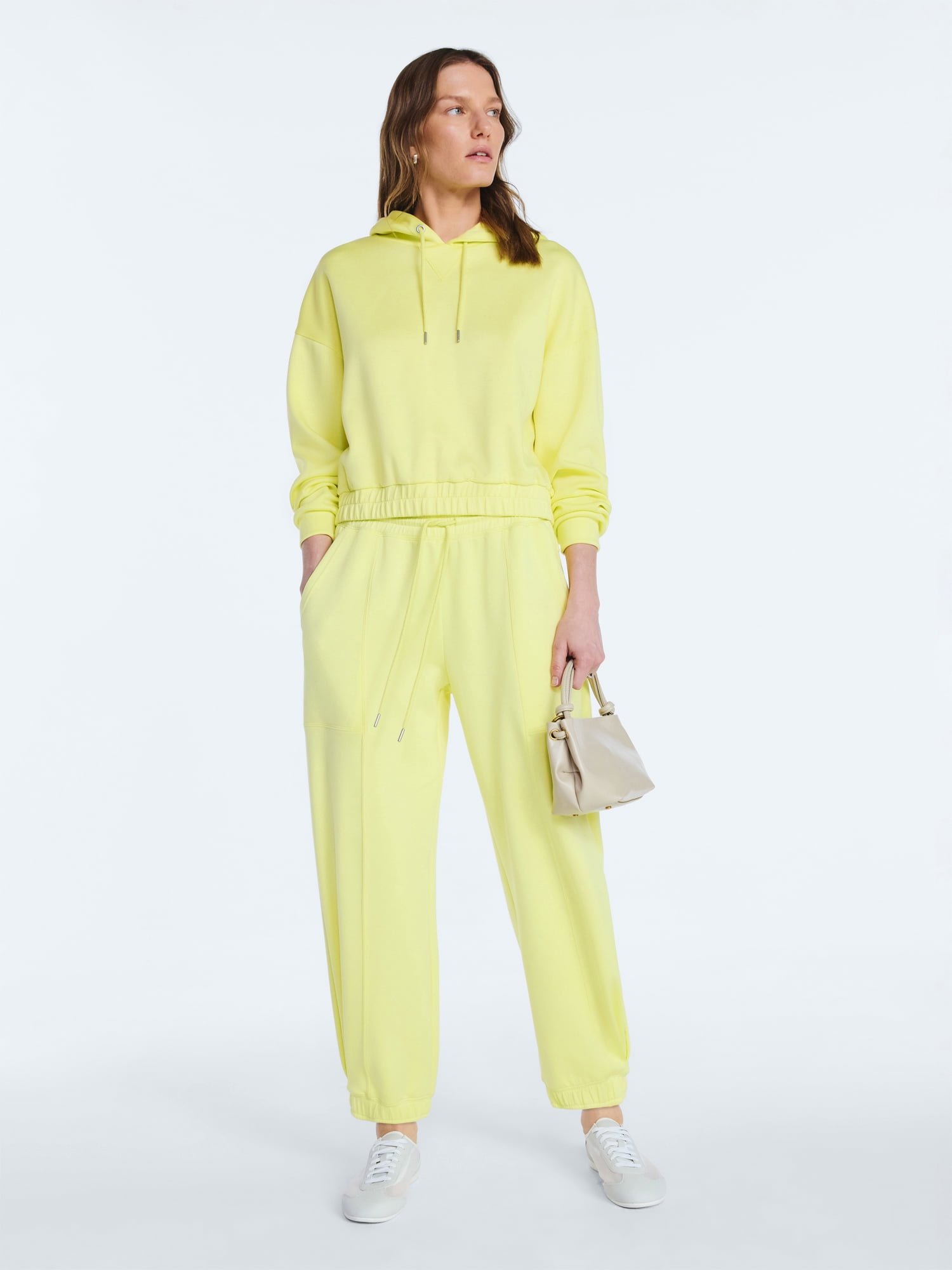 Scoop Women's and Women's Plus New Scubaknit Barrel Pants, Sizes XS-4X
