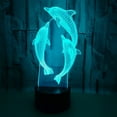 thumbnail image 6 of Night Light for Kids Ocean Dolphin 3D Night Light Porpoise Bedside Lamp with Remote Control 16 Color Changing Xmas Halloween Birthday Gift for Child Baby Girl, 6 of 7