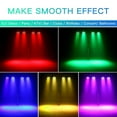 thumbnail image 4 of Stage Lights 9x18W Uplights 4in1 RGBWA UV LED Par Lights Sound Activated DMX512 Control 4 Pack, 4 of 5