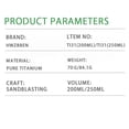 thumbnail image 2 of Botella de vino, whisky y alcohol a prueba de fugas de 250 ml para exteriores, 2 of 8