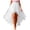 White, variant on Women's 2026 Bustle Skirt Elastic Waist Hi-Lo Tutu Tulle Festival Party Skirt (White, One Size)