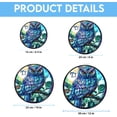 thumbnail image 5 of Personalized Owl Suncatcher Stained Glass, Owl Stained Glass Window Hanging Owl Sun Catchers Indoor Window Décor AMqTfO, 5 of 5