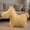 Creamy yellow, variant on Zeiwohndc Decorative Horse Shape Throw Pillow Furry Animal Toy For Living Room Sofa Car