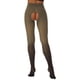 thumbnail image 4 of Gibobby Leggings con Forro Polar para Mujer Pantalones largos transparentes de malla calada para mujer, mallas ajustadas de color degradado, pantalones elásticos(Café,Talla única), 4 of 4