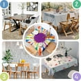 thumbnail image 4 of Colorful Paint Splash Burst Square Tablecloth,Waterproof Square Table Cover,Wipeable Spillproof Washable Table Cover for Home Kitchen Party Decor 42"X42"(107x107cm), 4 of 6