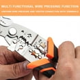 thumbnail image 6 of 8-Inch Cable Crimping Pliers | Large Opening | Thickened Electrician Multifunction Tool for Wire Stripping Cutting Pulling Peeling | Hex Screw Removal | Adjustable Blades | Durable Portable, 6 of 9