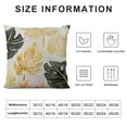 thumbnail image 5 of JEUXUS  Pack of  Decorative Throw Pillow Case Cushion Cover Gold Stamping Leaves  for Couch Bedroom Car, 5 of 5