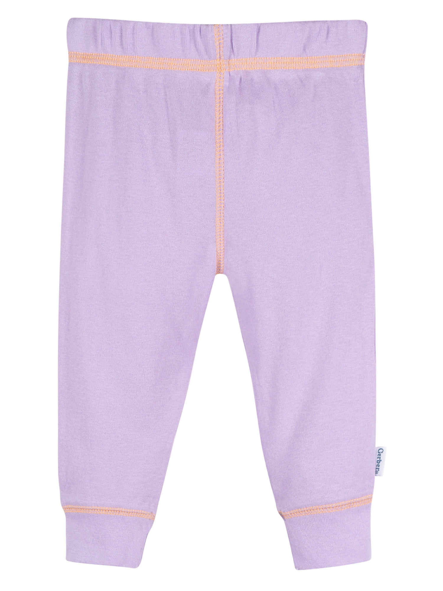 Gerber Baby Girl Cotton Pants, 2-Packs, Sizes Newborn - 12 Months