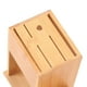 thumbnail image 3 of Soporte para cuchillos de madera de caucho - Soporte para cuchillos - Soporte para cuchillos sin cuchillos - Apto para 5 cuchillos diferentes - Soporte para cuchillos para una cocina organizada y orde Namotu LN-1977, 3 of 6