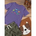 thumbnail image 3 of Storybook Dinos Pattern T-Shirt Toddler -Image by Shutterstock,  5 Toddler, 3 of 4