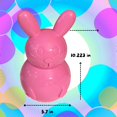 thumbnail image 3 of A1 Unlimited Bunny-Shaped Fillable Container 10 in., (Pink) for Filling Treats Easter Theme Party Decorations Favor Basket Stuffers Game Prize Supplies Gift Stuffs, 2ct., 3 of 7