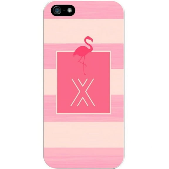 Critter Collection iPhone 5 Case, STRIPES, Pink Flamingo