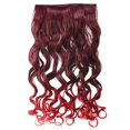 thumbnail image 2 of AGPtek 26" Enstyle Supreme Neon Tangle Curly Hair Extension Ponytail-wine red to dark red, 2 of 3