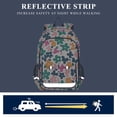 thumbnail image 5 of FORMRS Unisex School Backpack 17" Student Travel Bag with Laptop Compartment, Floral Blooms, 5 of 7